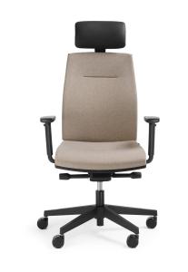 Fotel obrotowy Corr Black CJ 103 z zagłówkiem